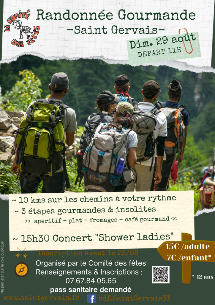 Randonnée Gourmande 29 aout 2021 Saint Gervais